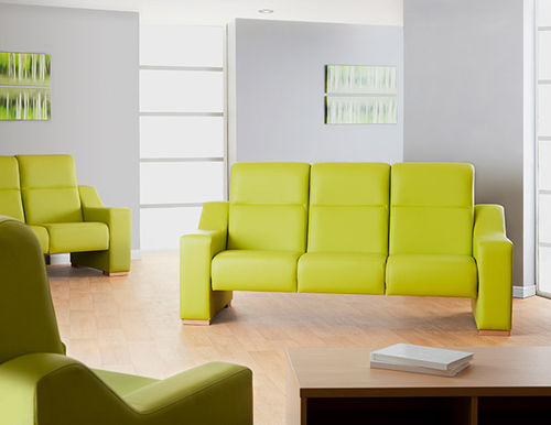 Divano contemporaneo - LIBERTY  - Pineapple - in tessuto / a schienale alto / verde