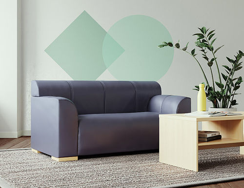 Divano contemporaneo - MAGNA - Pineapple - in tessuto / impermeabile / grigio