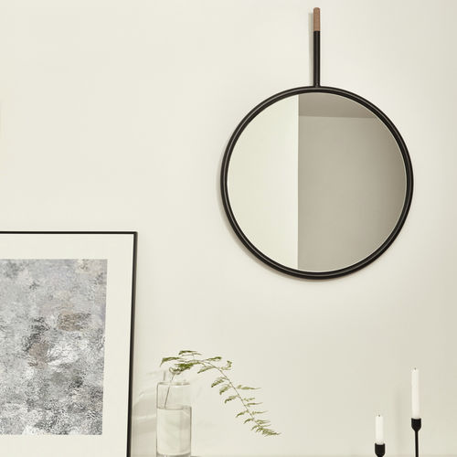 Specchio a muro - HANG - Omelette Editions - contemporaneo / rotondo / in nichel