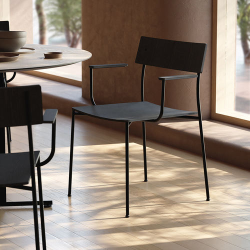Sedia contemporanea - ALEX - Omelette Editions - da interno / in tessuto / in legno compensato