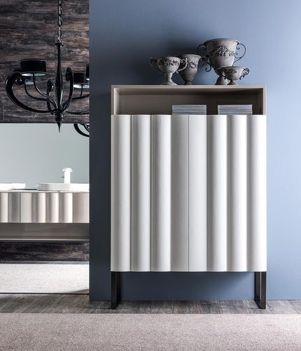 Credenza alta - LEON - Corte Zari - contemporanea / in MDF / in betulla