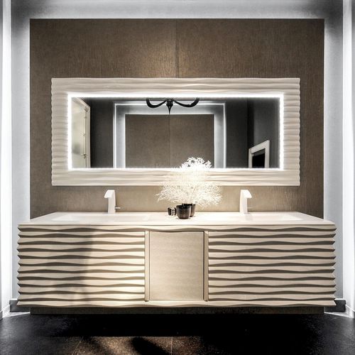 Credenza a muro - EBON - Corte Zari - contemporanea / in betulla / in legno compensato