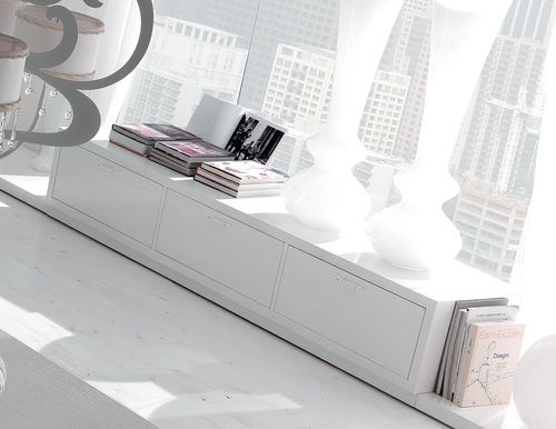 Credenza contemporanea - KEOPE - Corte Zari - in rovere / in MDF / in betulla