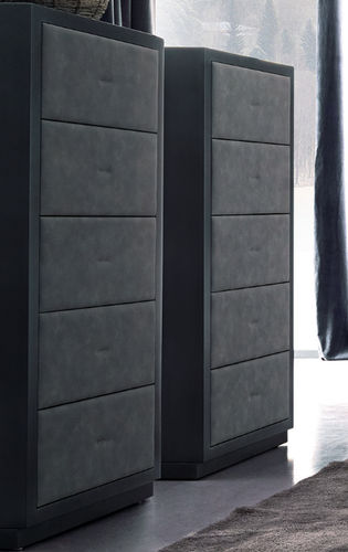 Cassettiera contemporanea - KEOPE-SOFT - Corte Zari - in legno / in pelle