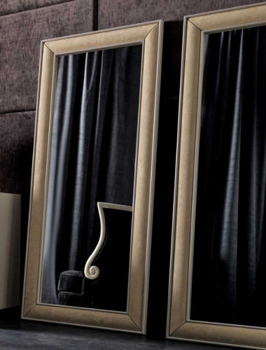 Specchio da terra - ZOE II - Corte Zari - contemporaneo / rettangolare / in legno massiccio