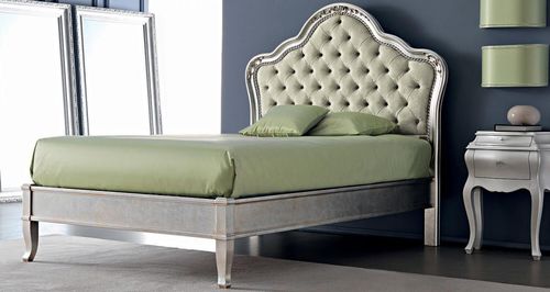 Letto singolo - GEMMA - Corte Zari - in stile / con testiera imbottita / in tessuto