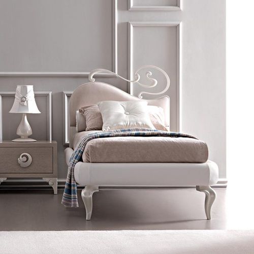 Letto singolo - MAYA - Corte Zari - in stile / imbottito / in tessuto