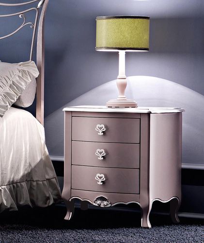 Comodino in stile - GEMMA - Corte Zari - in legno / rettangolare / con cassetti
