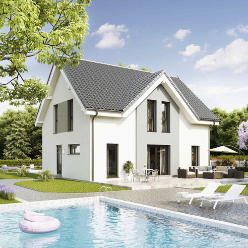 Casa tipo - FAMILY OPEN - Vario Haus - a risparmio energetico / modulare / contemporanea