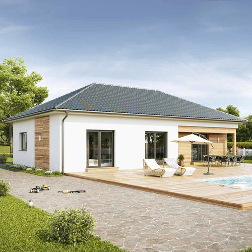 Casa tipo bungalow - FAMILY COMPACT - Vario Haus - ecologica / modulare / contemporanea