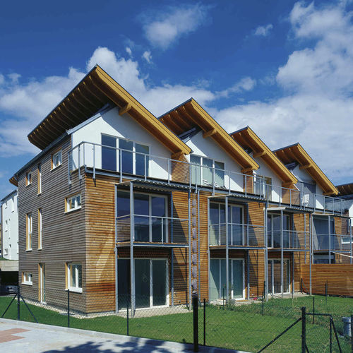 Edificio prefabbricato - PASSIV-REIHENHAUS-ANLAGE - Vario Haus - modulare / passivo / in legno