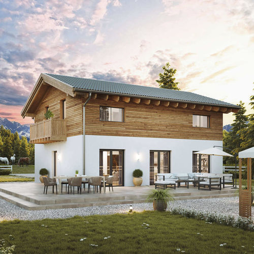 Casa prefabbricata - NOVUM - Vario Haus - a risparmio energetico / contemporanea / a due piani