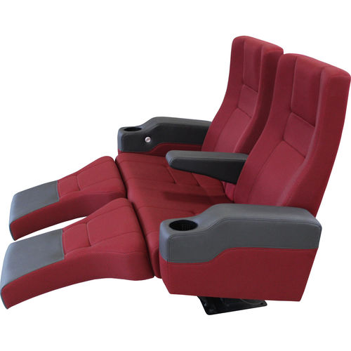 Poltrona per cinema in tessuto - LUX RELAX - KINOEXPORT s.r.o. - contract / rossa / marrone