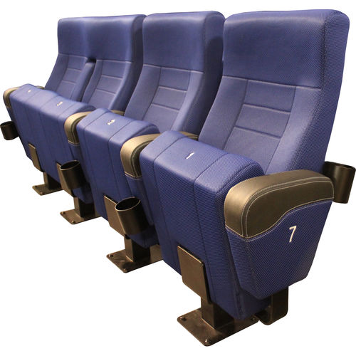 Poltrona per cinema in tessuto - ELISABETH - TIP UP - KINOEXPORT s.r.o. - contract / rossa / blu