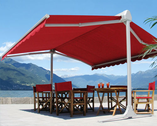 Tenda da sole autoportante - LAVELERIA - a motore / rossa