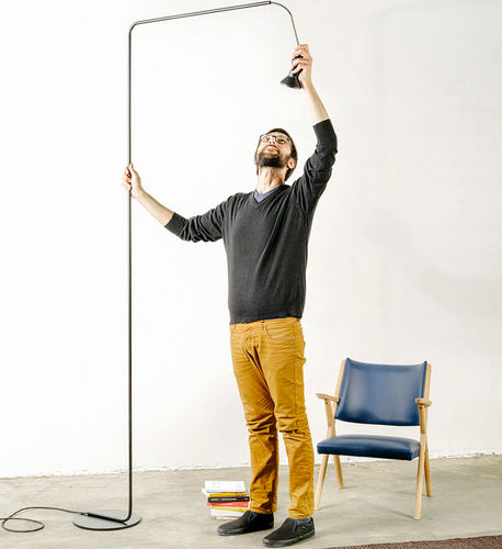 Lampada da terra - ESSENZA - Marco Ripa - in ferro / contemporanea / con cavo
