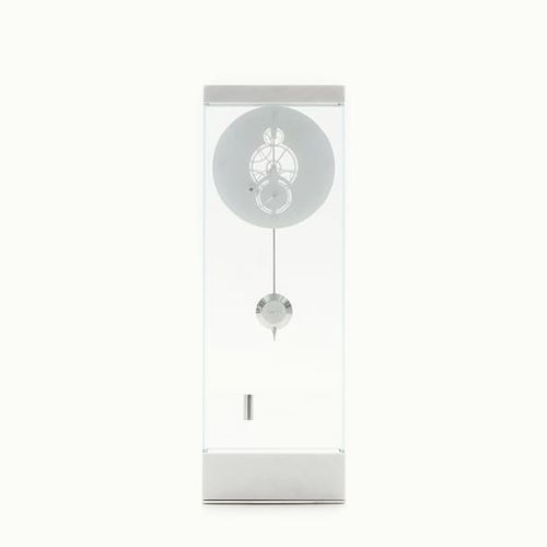 Orologio contemporaneo - Adagio Type 03 White - Teckell - da terra / analogico / in acciaio inossidabile