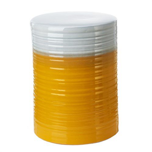 Sgabello contemporaneo - LAGER - Pols Potten - in ceramica / fatto a mano / giallo