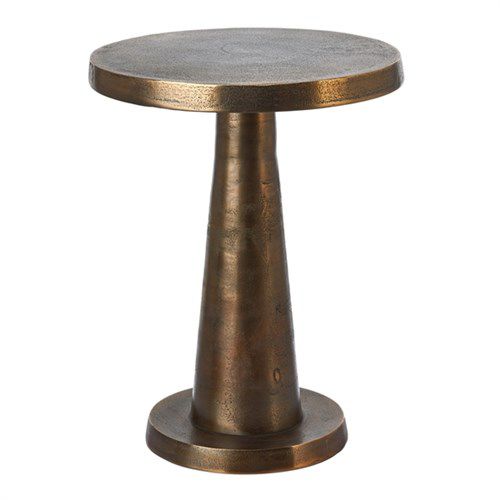 Tavolo d'appoggio contemporaneo - TOOT ANTIQUE LOW - Pols Potten - in metallo / rotondo / per uso residenziale