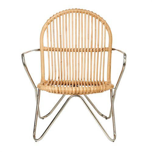 Poltrona contemporanea - TIMOR - Pols Potten - in rattan / in nichel