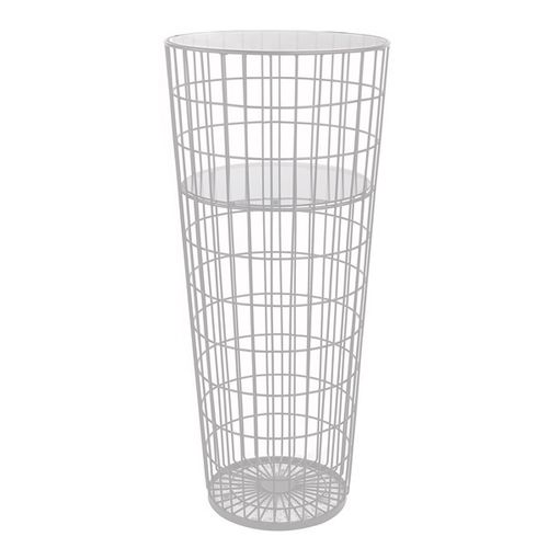 Tavolo alto contemporaneo - Pols Potten - in ferro / in filo metallico / in vetro