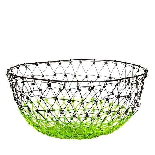 Fruttiera in ferro - GRADIENT BLACK/NEON GREEN - Pols Potten