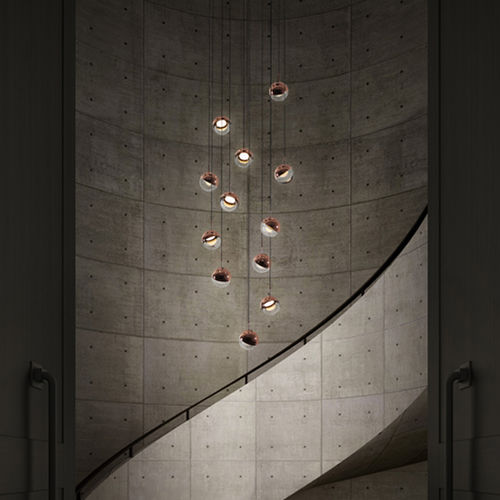 Lampadario contemporaneo - DORA P12/PC12 - Seeddesign - in vetro / in acciaio / LED