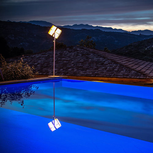 Lampada da terra - PARIS - Maiori - in alluminio / in Batyline® / contemporanea