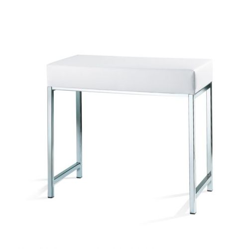 Panca contemporanea - Klomfar GmbH - in acciaio inossidabile lucido / in pelle / di lunga durata