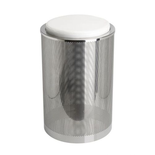 Sgabello contemporaneo - Klomfar GmbH - con supporto in acciaio inossidabile / con supporto in acciaio inossidabile lucido / da bagno