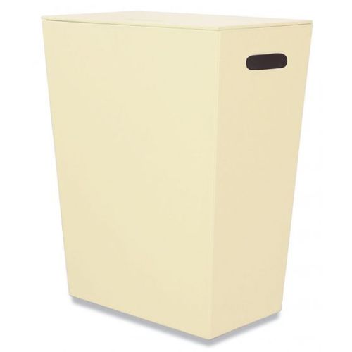 Cesto per biancheria in pelle - CREAM - Klomfar GmbH