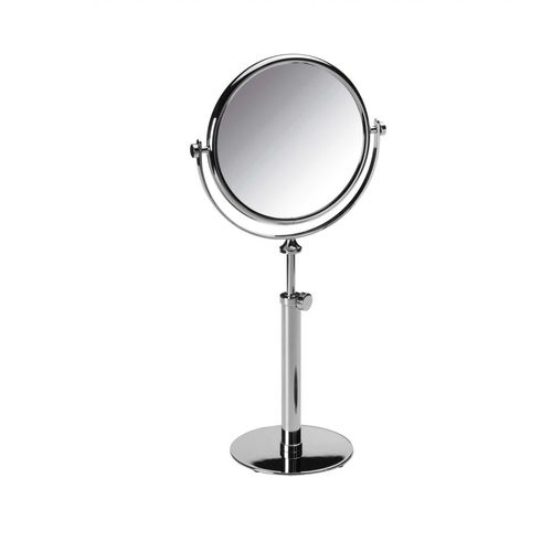 Specchio da appoggio - Klomfar GmbH - contemporaneo / rotondo / in ottone cromato