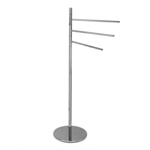 Portasalviette a 3 barre - Klomfar GmbH - da terra / in ottone cromato