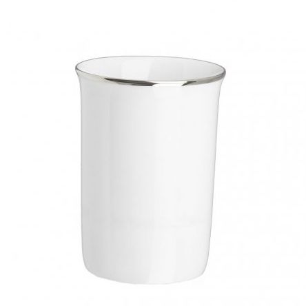 Portaspazzolino contract - PORCELAIN WITH PLATINUM RIM - Klomfar GmbH