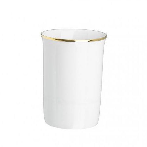 Portaspazzolino contract - PORCELAIN WITH GOLD RIM - Klomfar GmbH