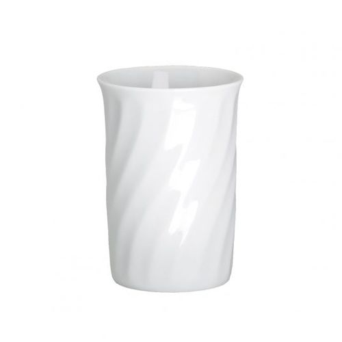 Portaspazzolino contract - WHITE PORCELAIN WAVY - Klomfar GmbH