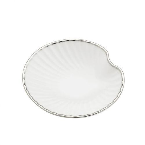 Portasapone in metallo - SHELL: PLATINUM TRIM - Klomfar GmbH - in porcellana