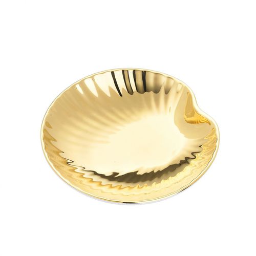 Portasapone in porcellana - SHELL: GOLD PLATED - Klomfar GmbH
