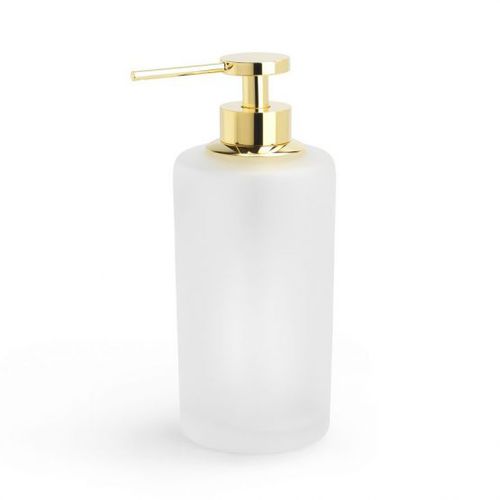 Distributore di sapone professionale - SATIN - Klomfar GmbH - per uso residenziale / da appoggio / in ottone placcato oro