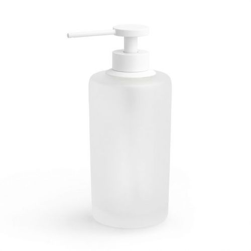 Distributore di sapone per uso residenziale - SATIN: WHITE - Klomfar GmbH - da appoggio / in ottone / in vetro