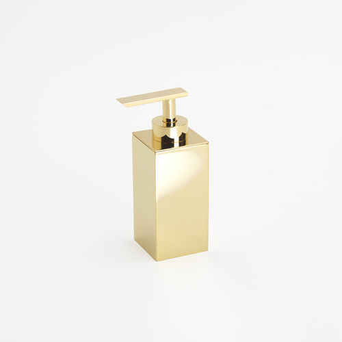 Distributore di sapone professionale - BIG SPENDER JUNIOR: GOLD - Klomfar GmbH - per uso residenziale / da appoggio / in ottone placcato oro