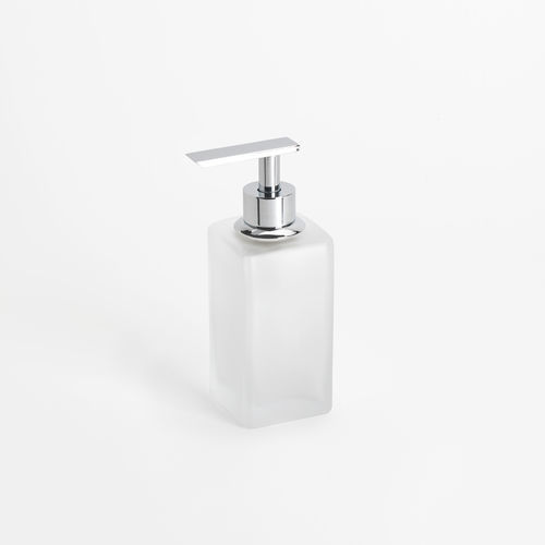 Distributore di sapone per hotel - BIG SPENDER JUNIOR GLASS: CHROME - Klomfar GmbH - per edifici pubblici / per uso residenziale / da appoggio