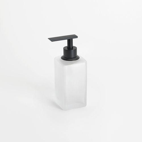 Distributore di sapone per hotel - BIG SPENDER JUNIOR GLASS: BLACK - Klomfar GmbH - per edifici pubblici / per uso residenziale / da appoggio
