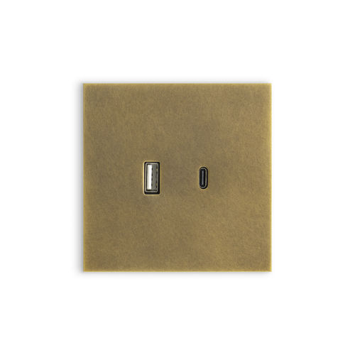 Presa USB - FACET  - Atelier Luxus - doppia / da parete / da incasso
