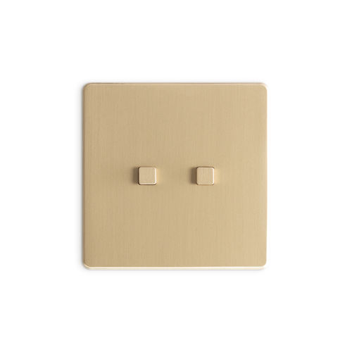 Interruttore per sistema domotico - GRACE - SQUARE  - Atelier Luxus - con interruttore a pulsante / ad incasso / in ottone