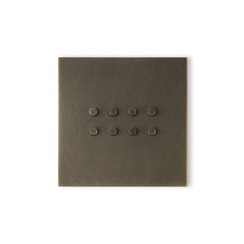 Interruttore a pulsante - DoT FACEPLATE - Atelier Luxus - ad incasso / in ottone / in acciaio inossidabile