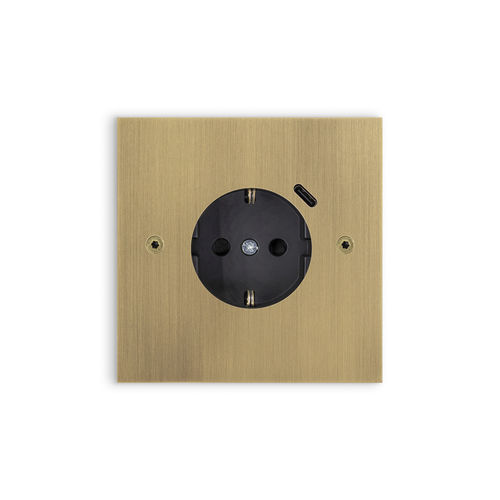 Presa di corrente - CARAT  - CONNECTOR - Atelier Luxus - USB / da parete / da incasso
