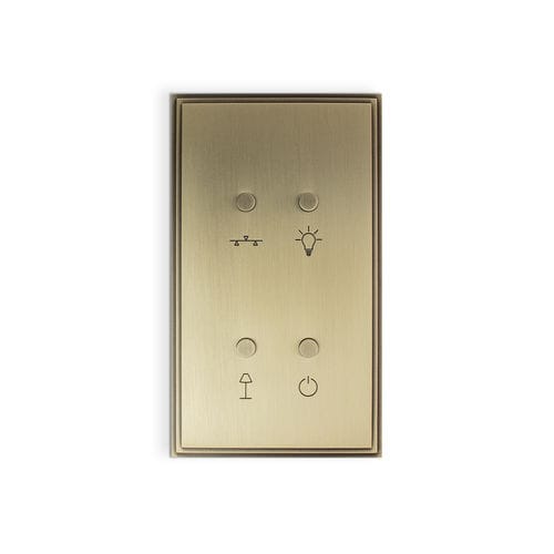 Interruttore a leva - ENGRAVED PLATE - Atelier Luxus - ad incasso / in metallo / contemporaneo