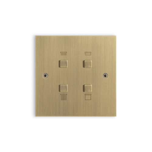 Interruttore a pulsante - CARAT  - SQUARE  - Atelier Luxus - ad incasso / in ottone / contemporaneo
