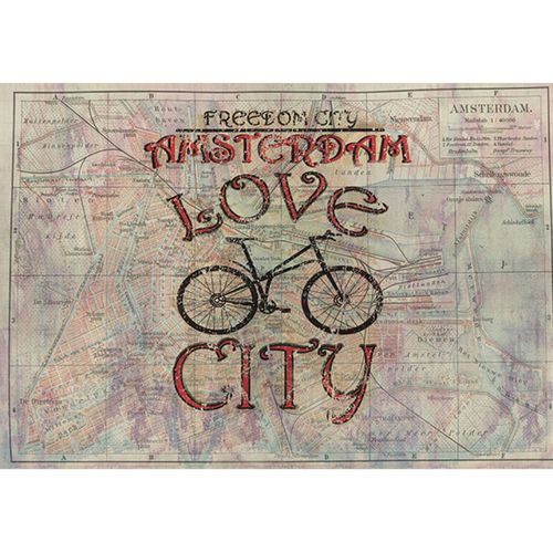 Carta da parati contemporanea - AMSTERDAM - Neodko - in tessuto non tessuto / con motivo urbano / con motivo a mappa